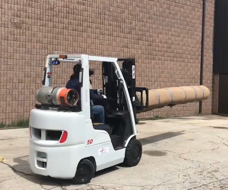 Forklift Carpet Pole Attachment