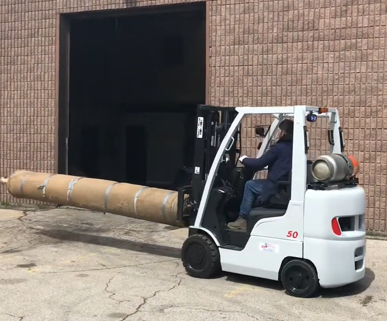 Forklift Carpet Pole Attachment